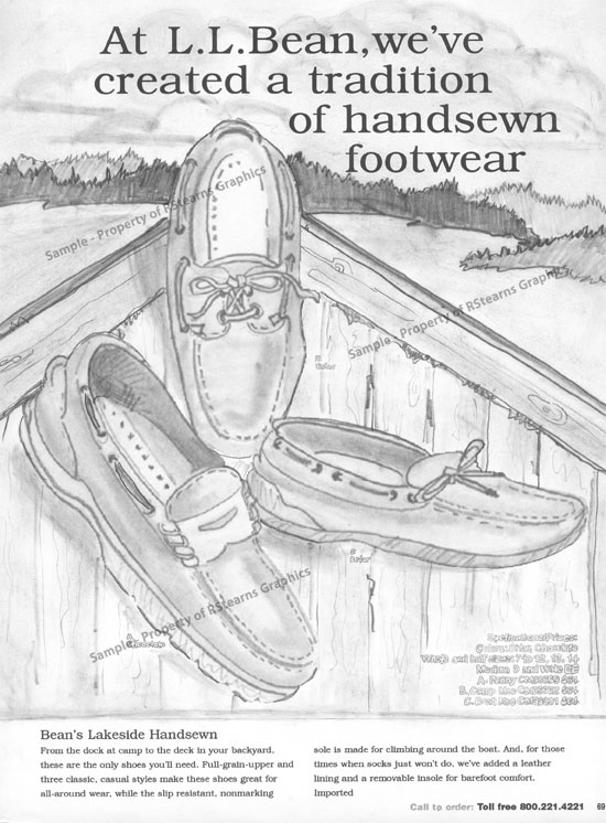 L.L. Bean Shoe layout