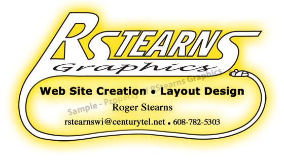 Link to enlarged image of: Corporate identity logo, "Rstearns Graphics"