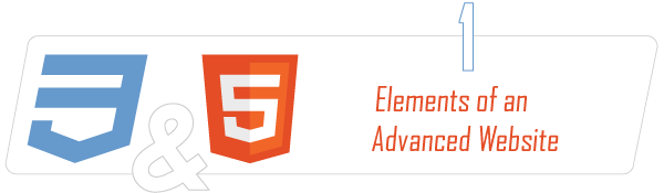 course logo showing html5 and css3 symbols