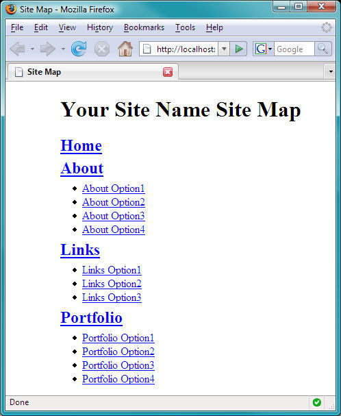Site map