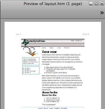 Print Preview of layout.htm