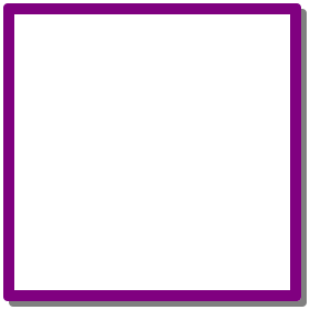 A square purple border with rounded outer edges and a drop shadow.