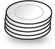 Stack of plates