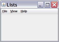 Starting Lists Window