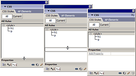 Properties section