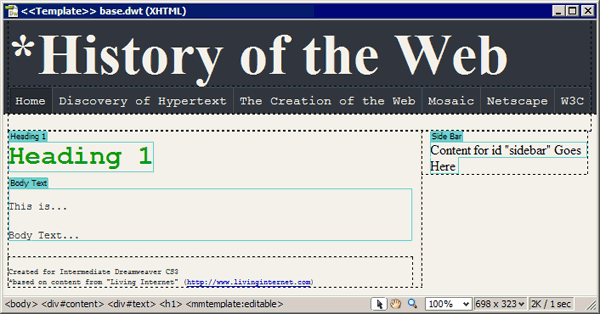 Editable regions