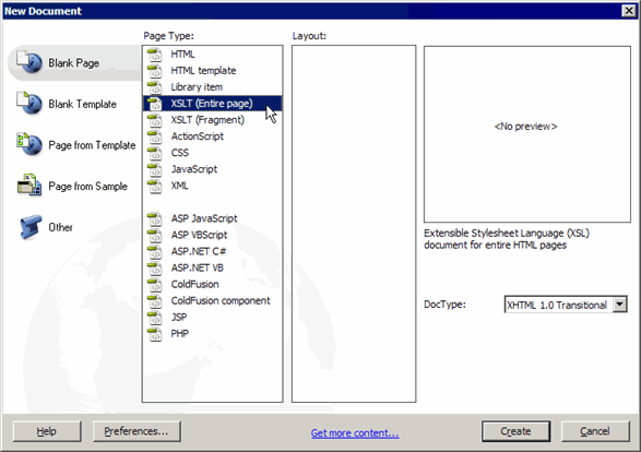 XSLT (Entire Page)