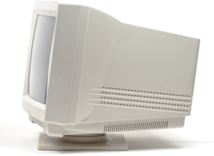 A CRT monitor