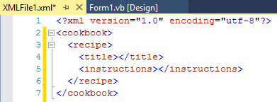 Complete XML structure