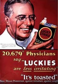 Luckies cigarette ad: it's toasted